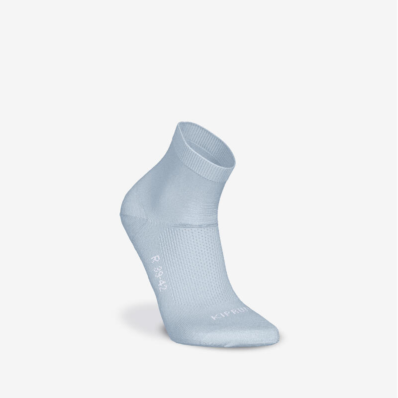 Lot de 2 paires de chaussettes de running run500 fines mid