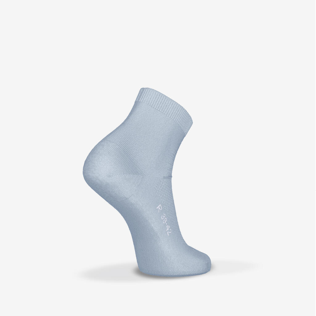 Lot de 2 paires de chaussettes de running run500 fines mid