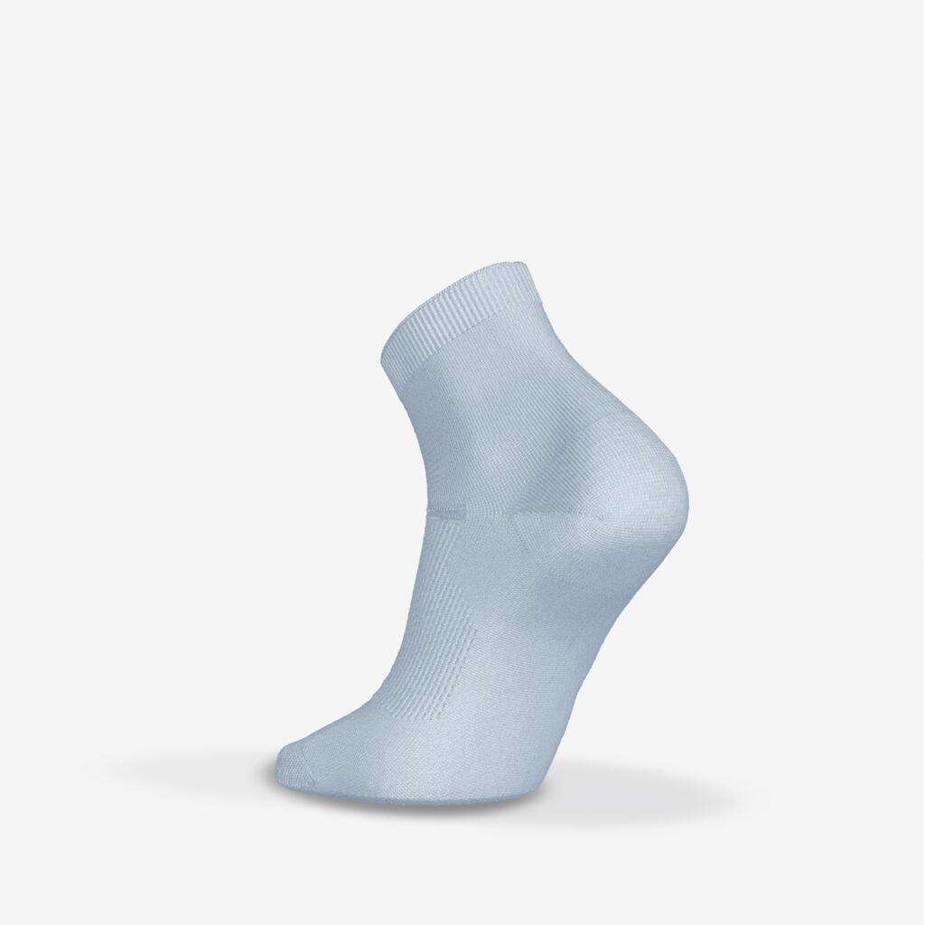 Lot de 2 paires de chaussettes de running run500 fines mid