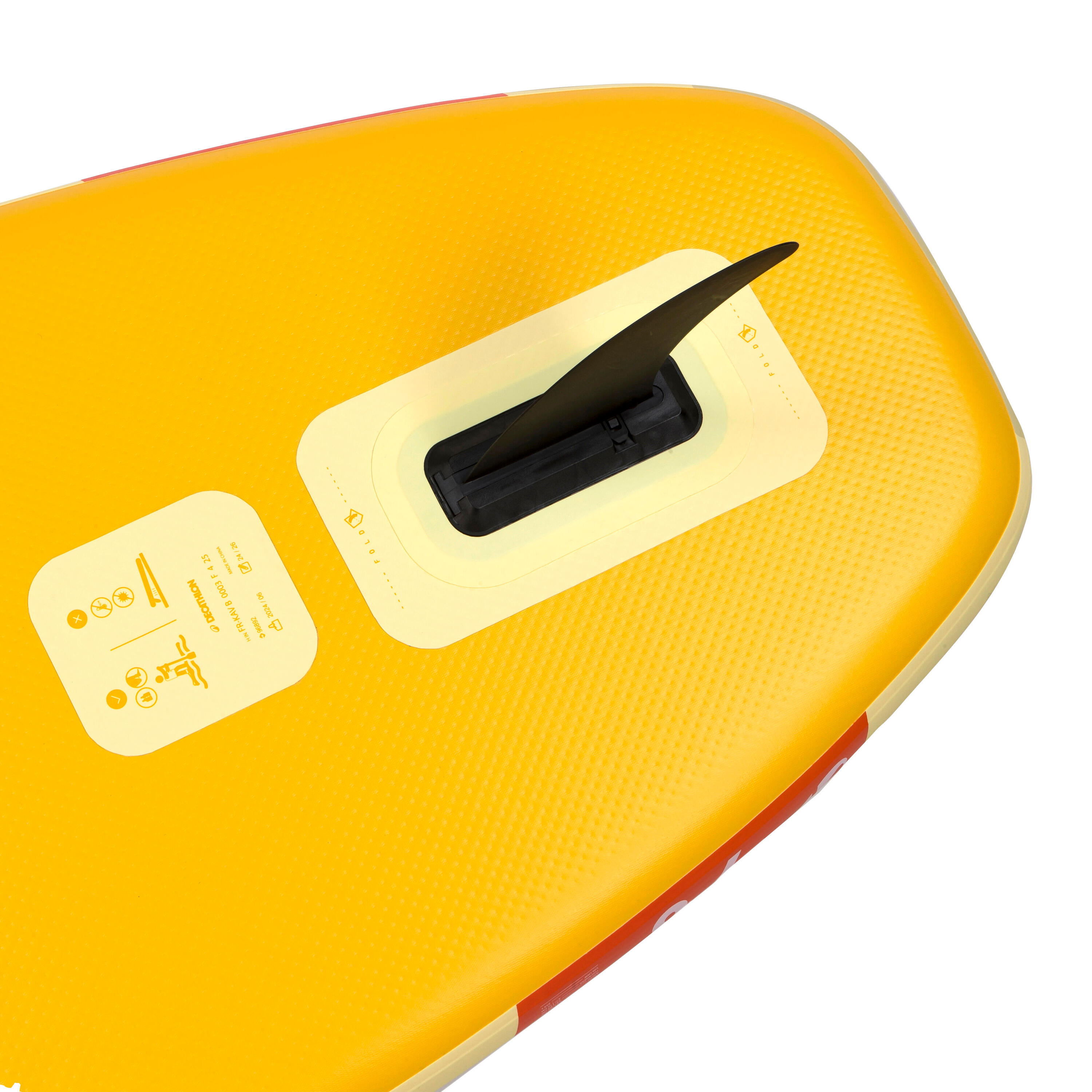 SUP Set Stand up Paddle aufblasbar 9'6  (bis 80 kg) - 100 gelb 22/35