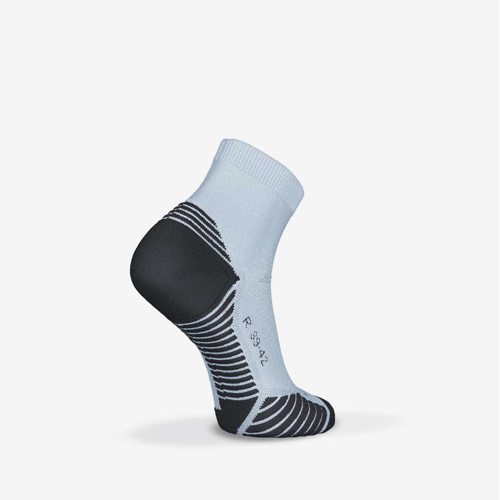 Lot de 2 paires de chaussettes de running run500 epaisses mid