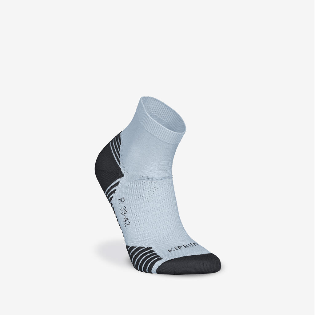 Lot de 2 paires de chaussettes de running run500 epaisses mid