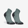 PACK OF 2 PAIRS OF RUN 500 THICK MID RUNNING SOCKS - Frozen Green