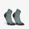 PACK OF 2 PAIRS OF RUN 500 THICK MID RUNNING SOCKS - Frozen Green