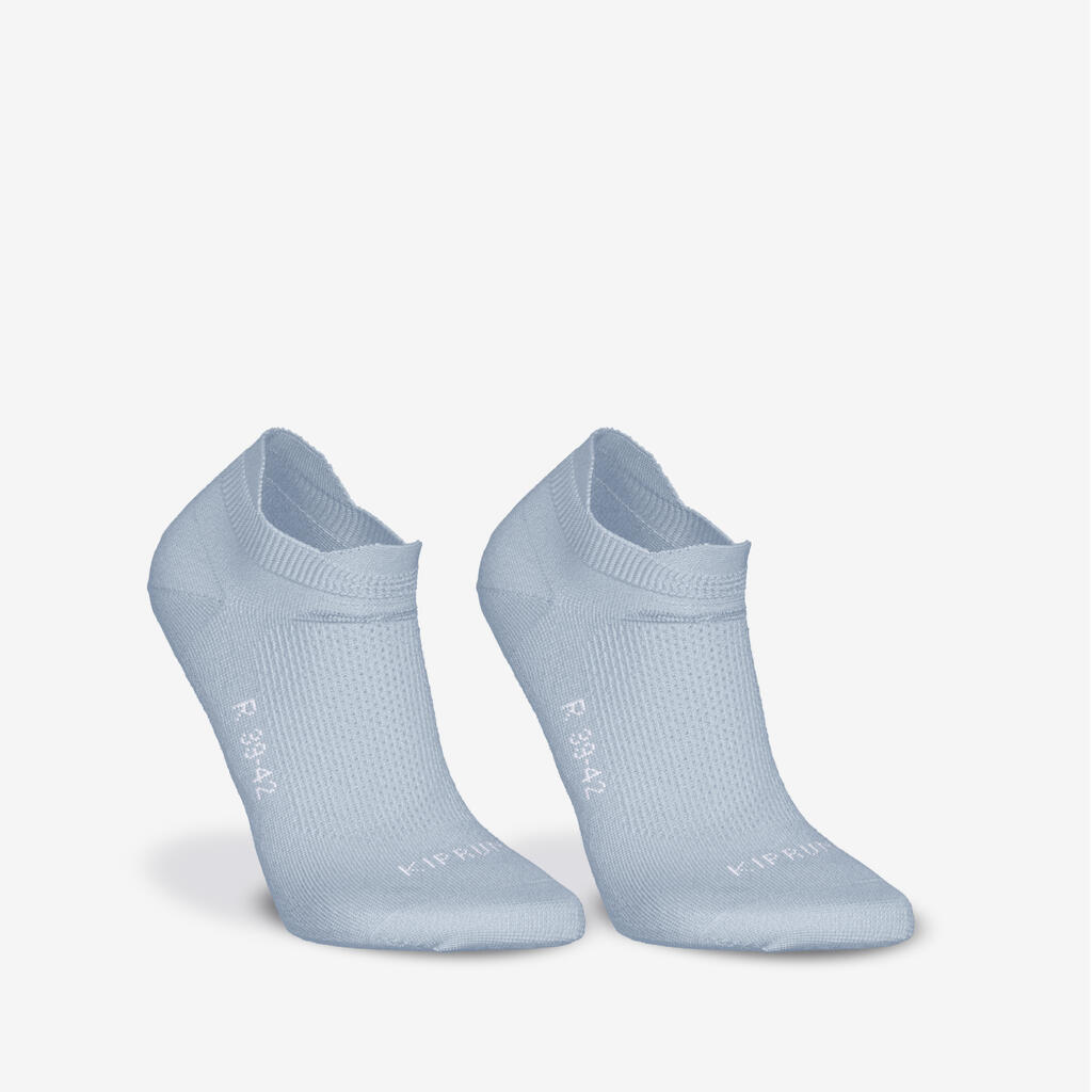 Lot de 2 paires de chaussettes de running run500 fines invisibles