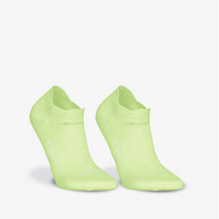 Pack Of 2 Pairs Thin Invisible Running Socks Run 500 - Lemonade Yellow
