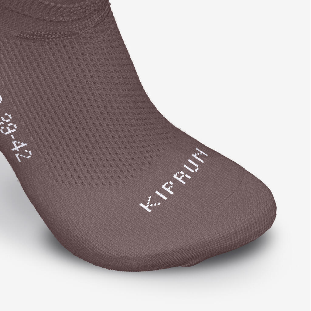 Lot de 2 paires de chaussettes de running run500 fines invisibles