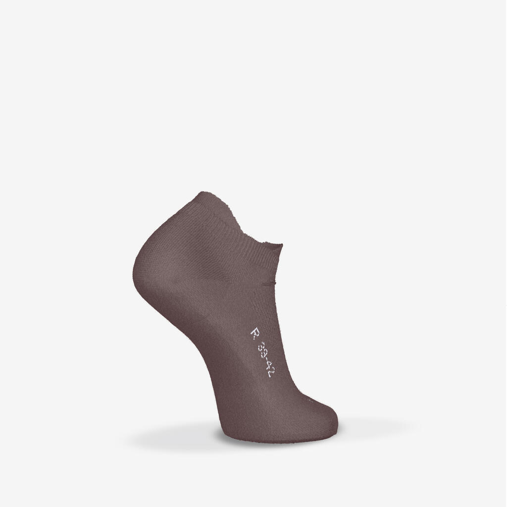 Lot de 2 paires de chaussettes de running run500 fines invisibles