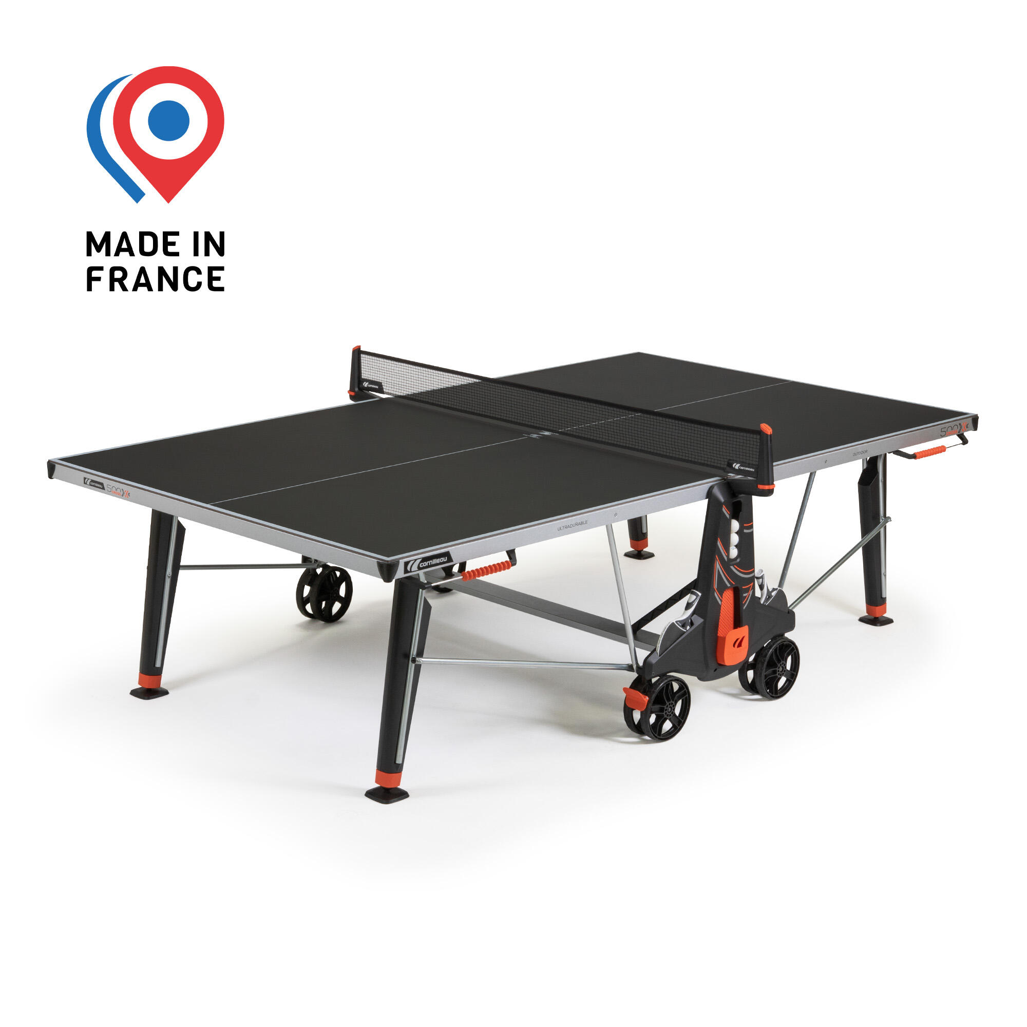 Outdoor Table Tennis Table PPT 500X - Grey 2/21