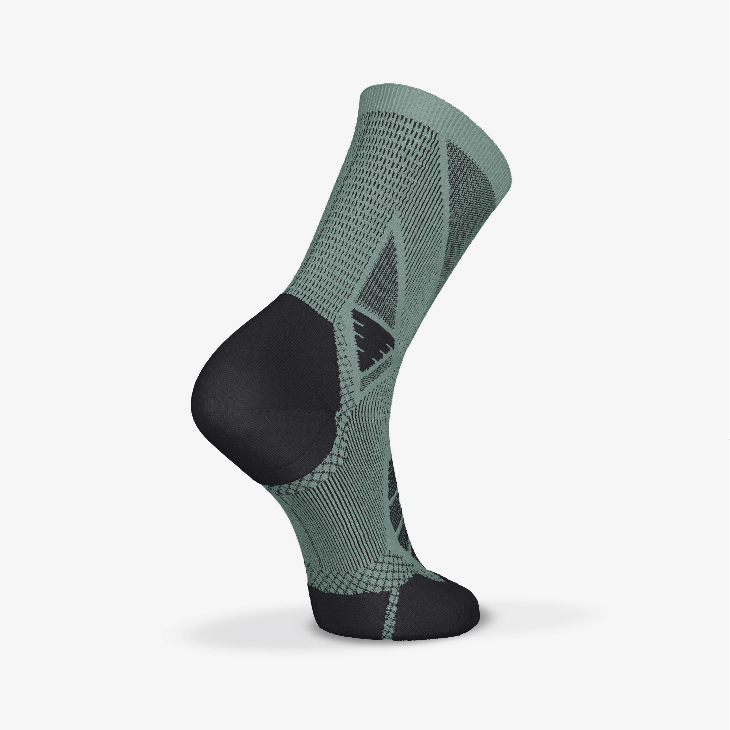 KIPRUN Run900 STRAP RUNNING SOCKS KHAKI -  4