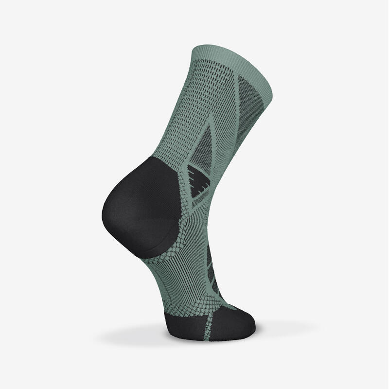 Șosete de alergare KIPRUN Run900 STRAP Kaki