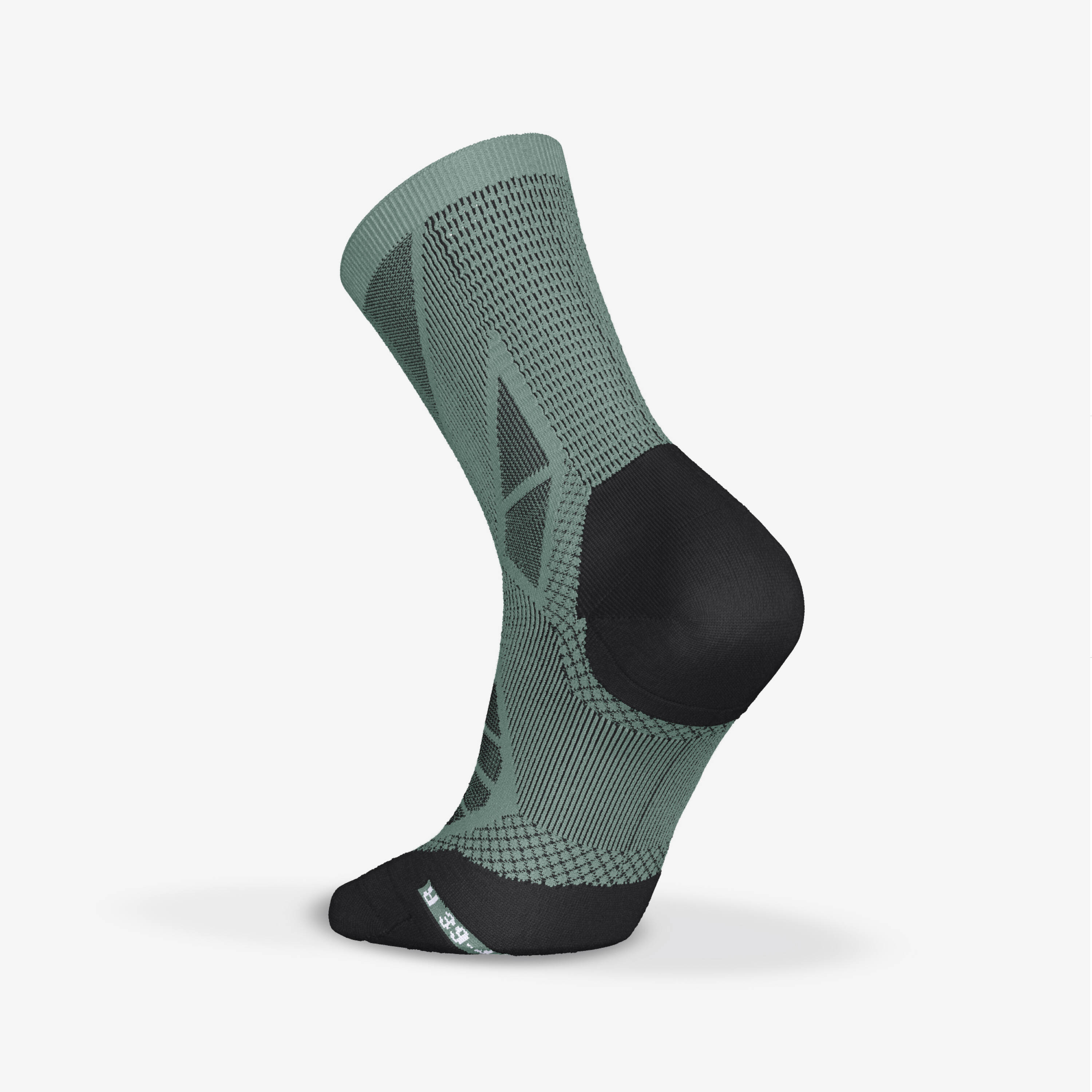 KIPRUN Run900 STRAP RUNNING SOCKS KHAKI -  3