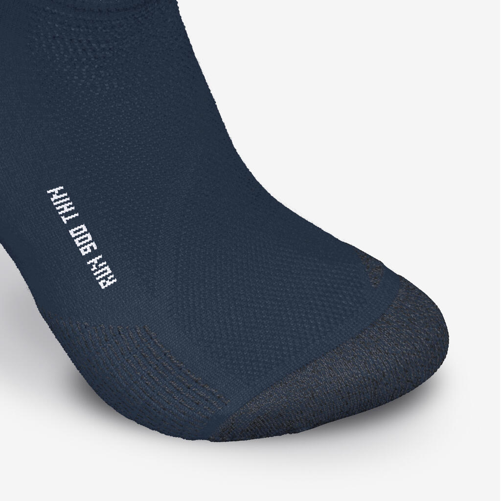 Calcetines de running delgados e invisibles azules Kiprun Run 900
