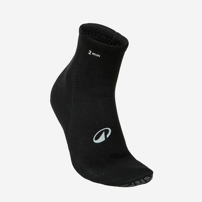 Neoprensocken Tauchen 2 mm schwarz