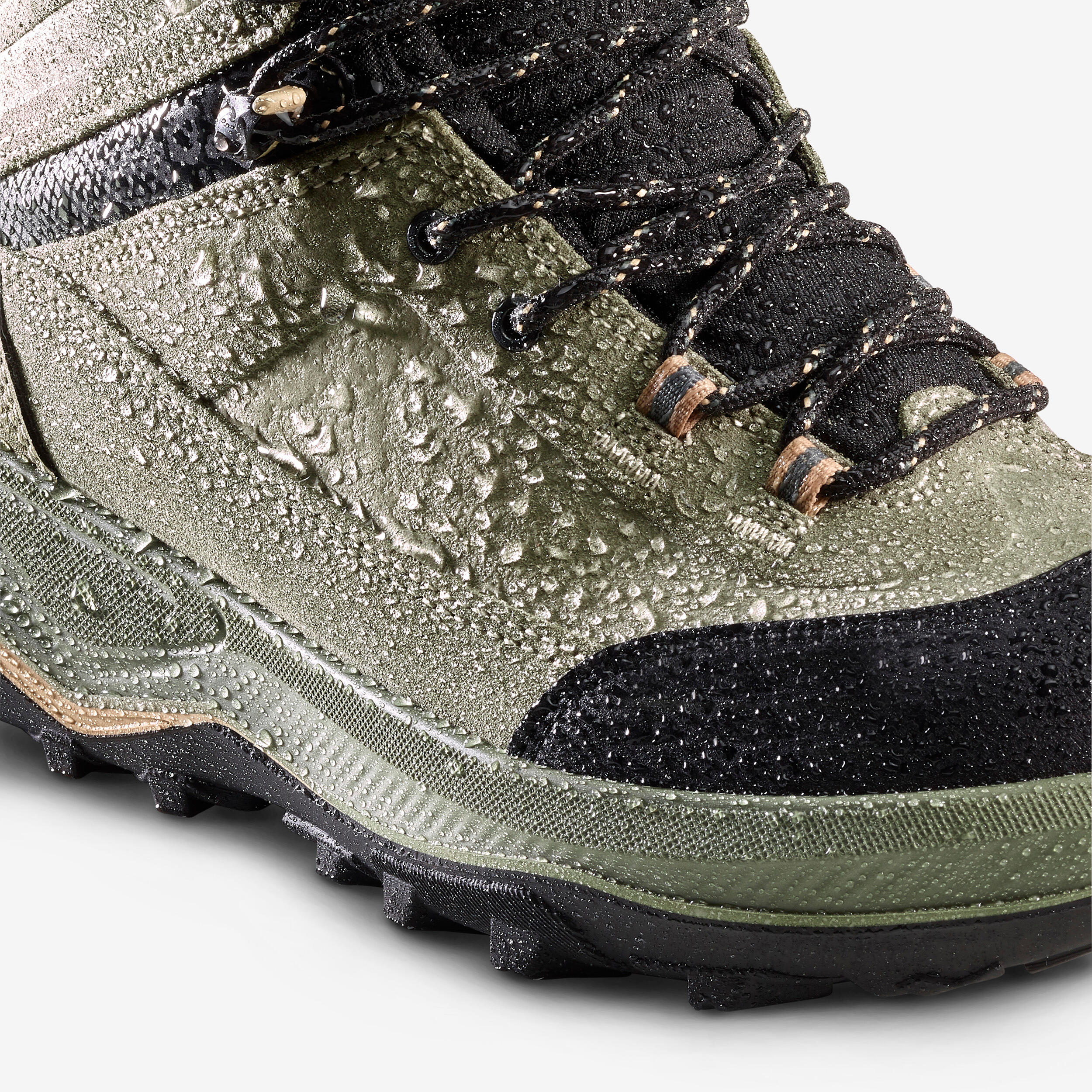 Women’s waterproof leather trekking boots - MT100 3/5