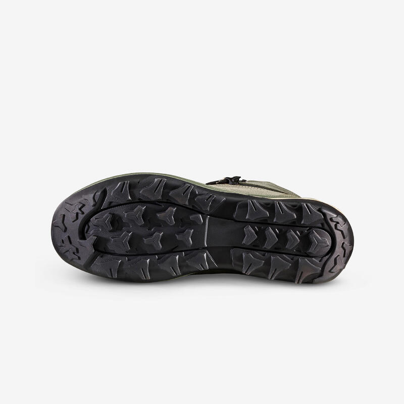 Chaussures en cuir imperméables trekking femme - MT100