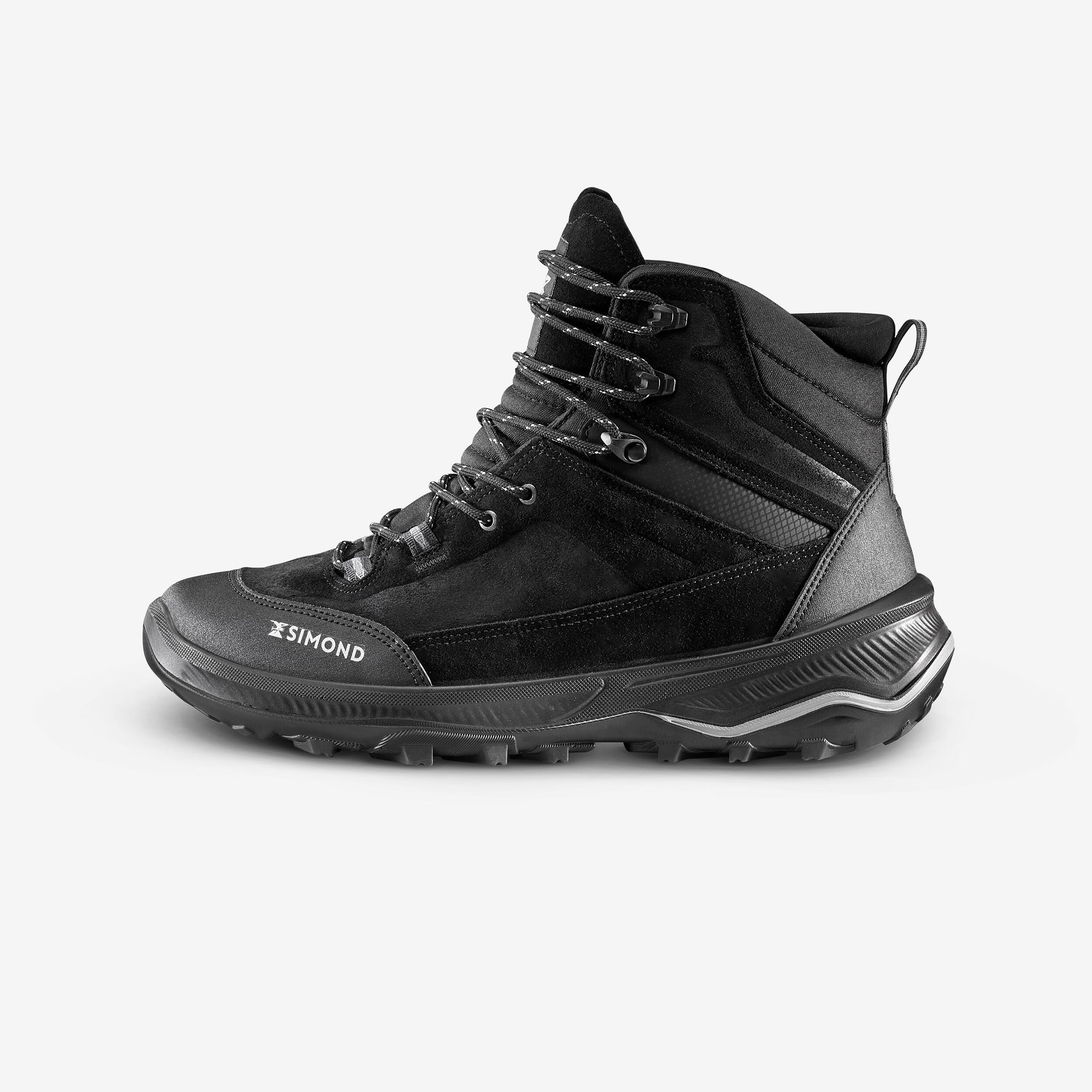 MEN's LEATHER HIGH TREKKING SHOES MT100