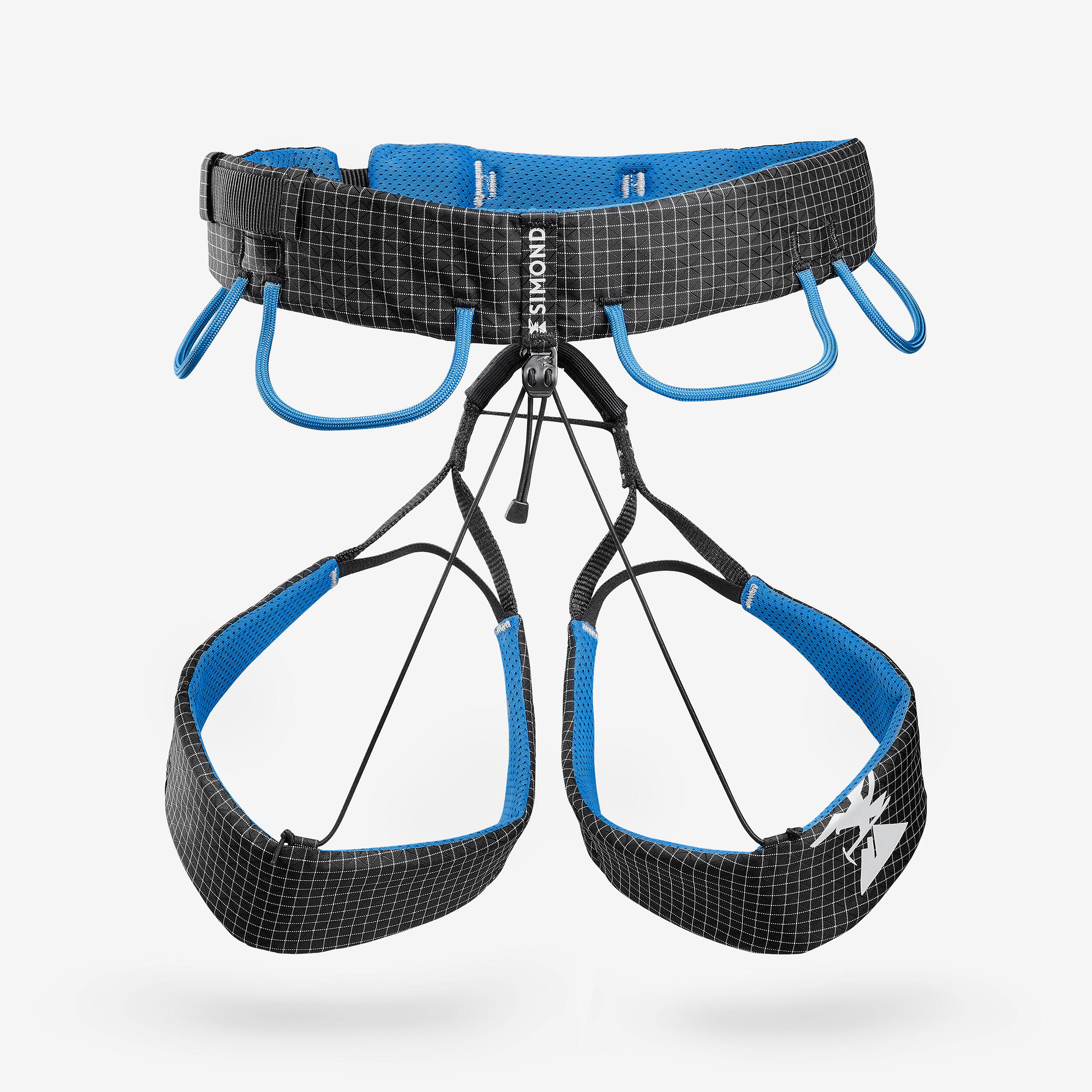 Climbing high-performance lightweight harness, Edge Black