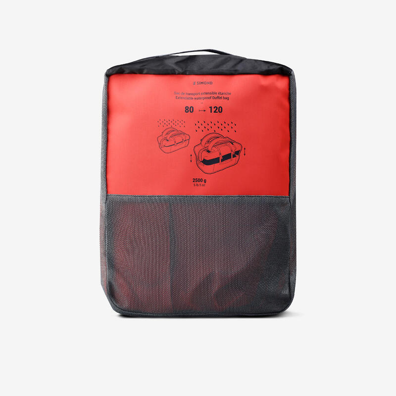 Geantă Impermeabilă Trekking călătorie DUFFEL900 EXTEND 80L - 120L 