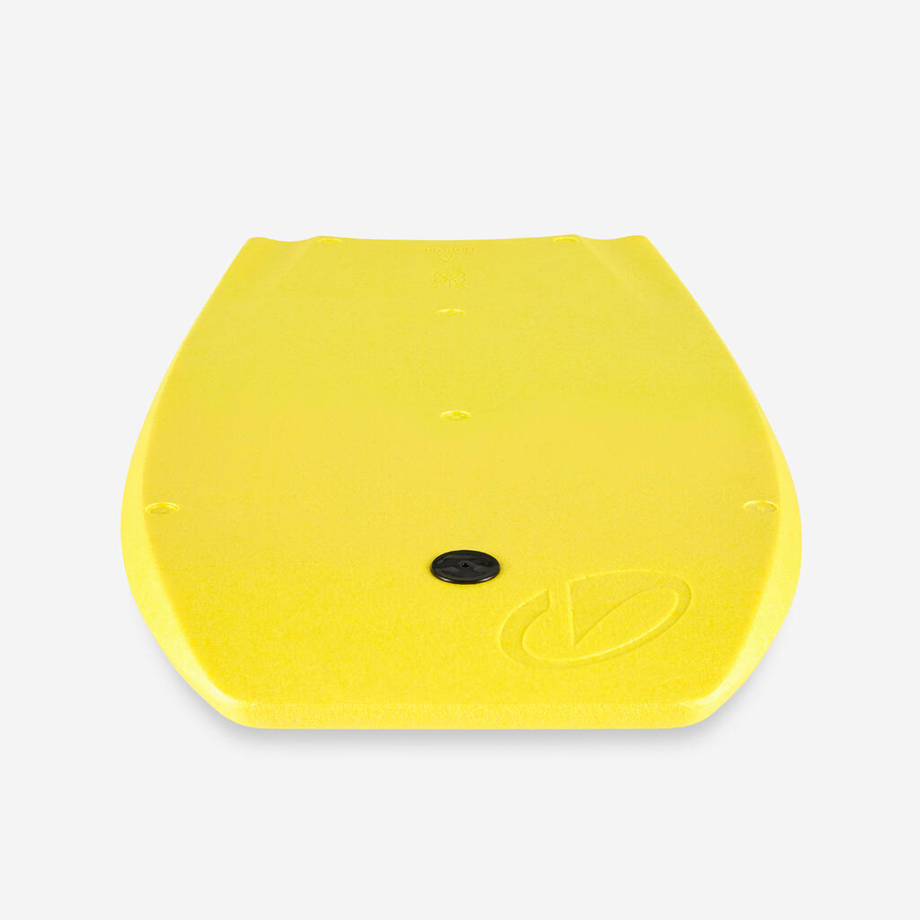Bodyboard 100 débutant monomatière préformé - Jaune