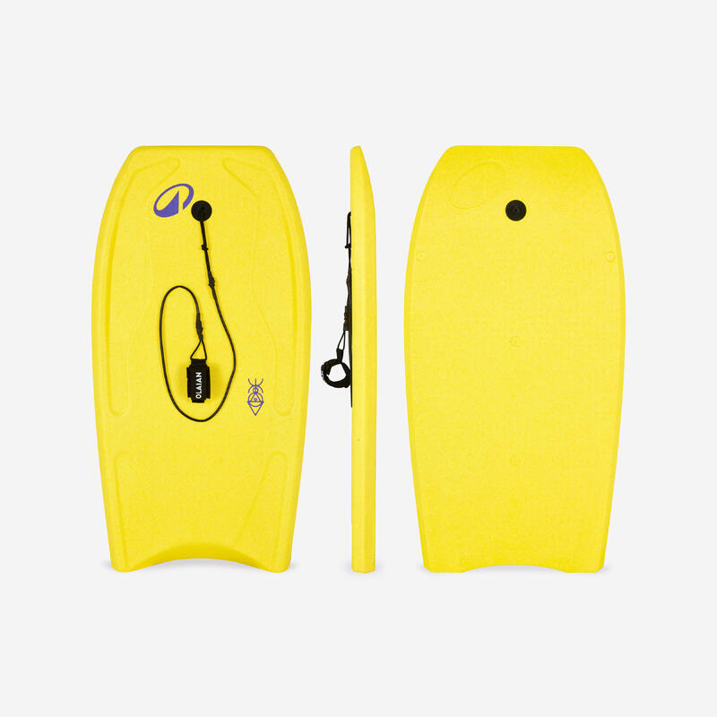 Bodyboard 100 un material preformat nivel începător Galben