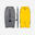 Bodyboard BB 500 mediu Stringhere duble Gri-Galben