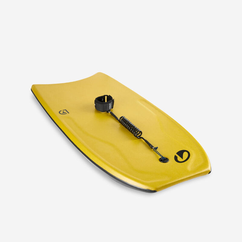 Bodyboard 500 mediu Stringhere duble - Mesh gold grey Galben-Gri