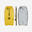 Bodyboard 500 mediu Stringhere duble - Mesh gold grey Galben-Gri