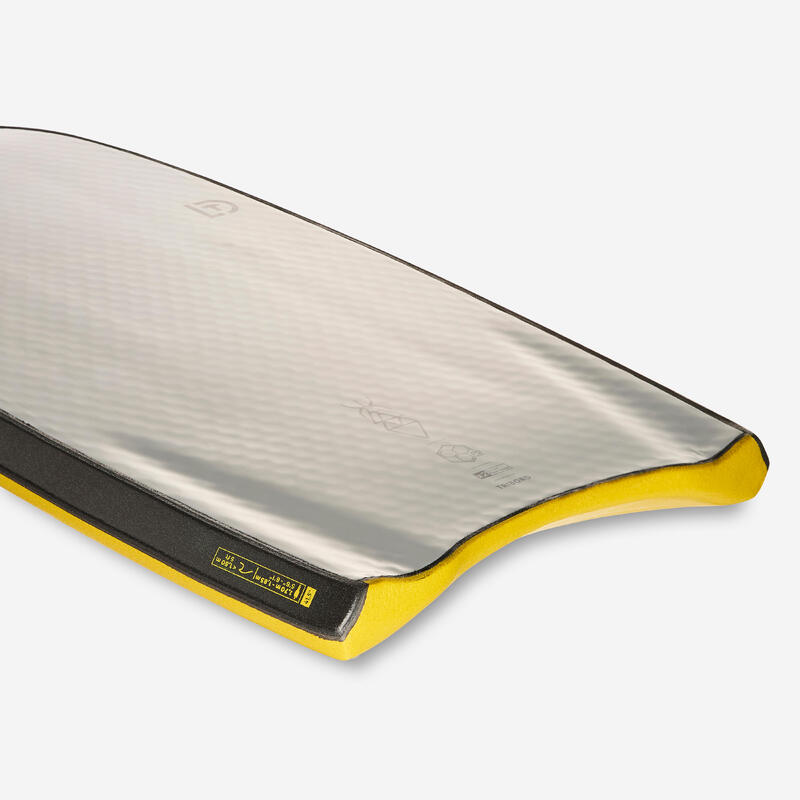 Bodyboard 500 mediu Stringhere duble - Mesh gold grey Galben-Gri
