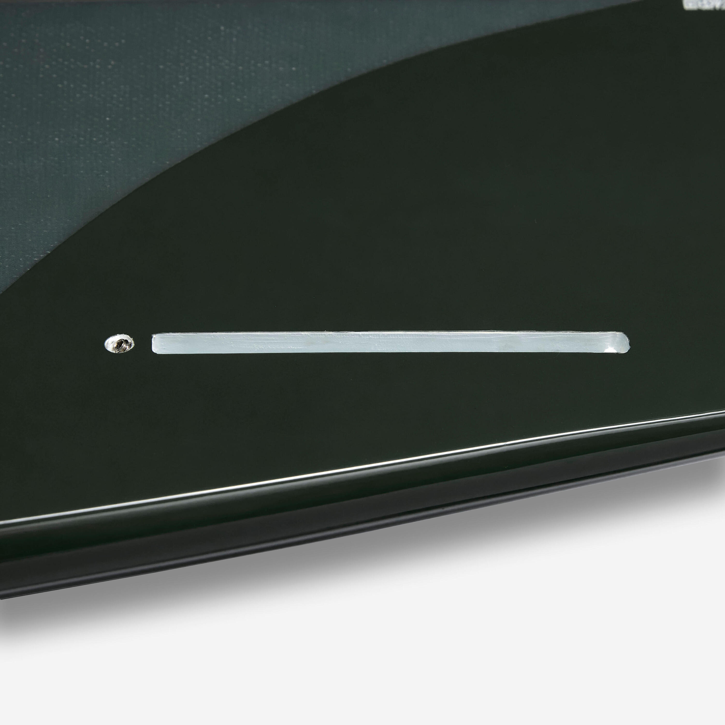 Fish-surfboard 5'8 met Futures-houder zonder vinnen donkergroen 5/10