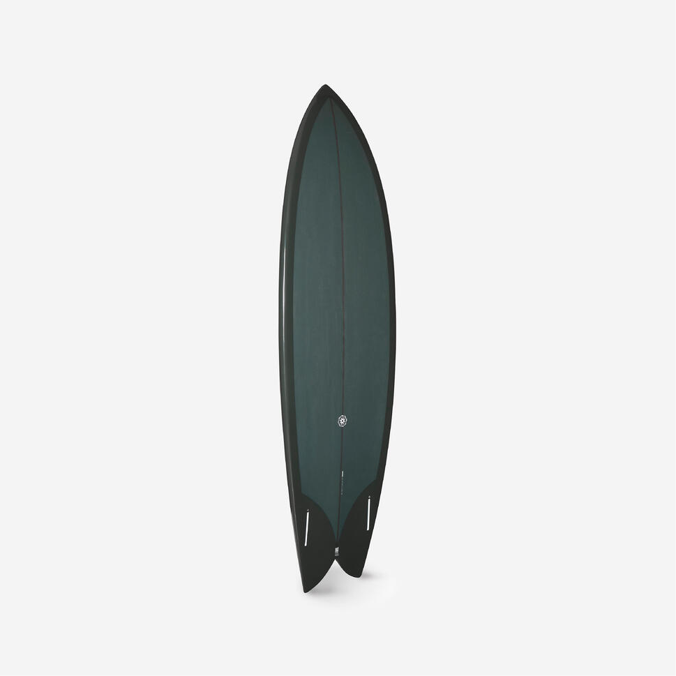 Deska surfingowa Olaian Surf Fish 900 5'8 skrzynki Futures bez finów