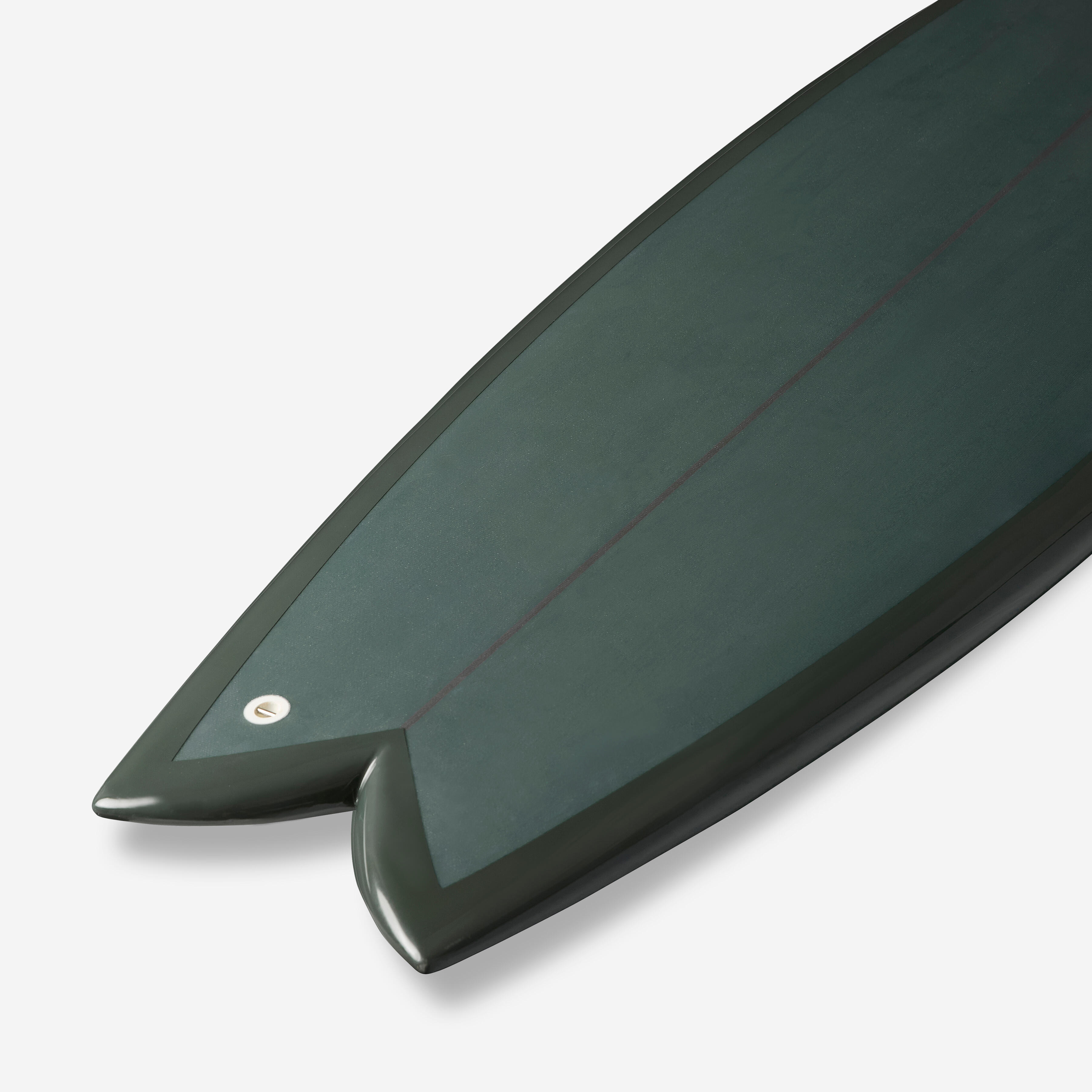 DECATHLON Surf Fish 5'8 s plugmi Futures bez plutvičiek tmavozelený 5'8 · záber 5
