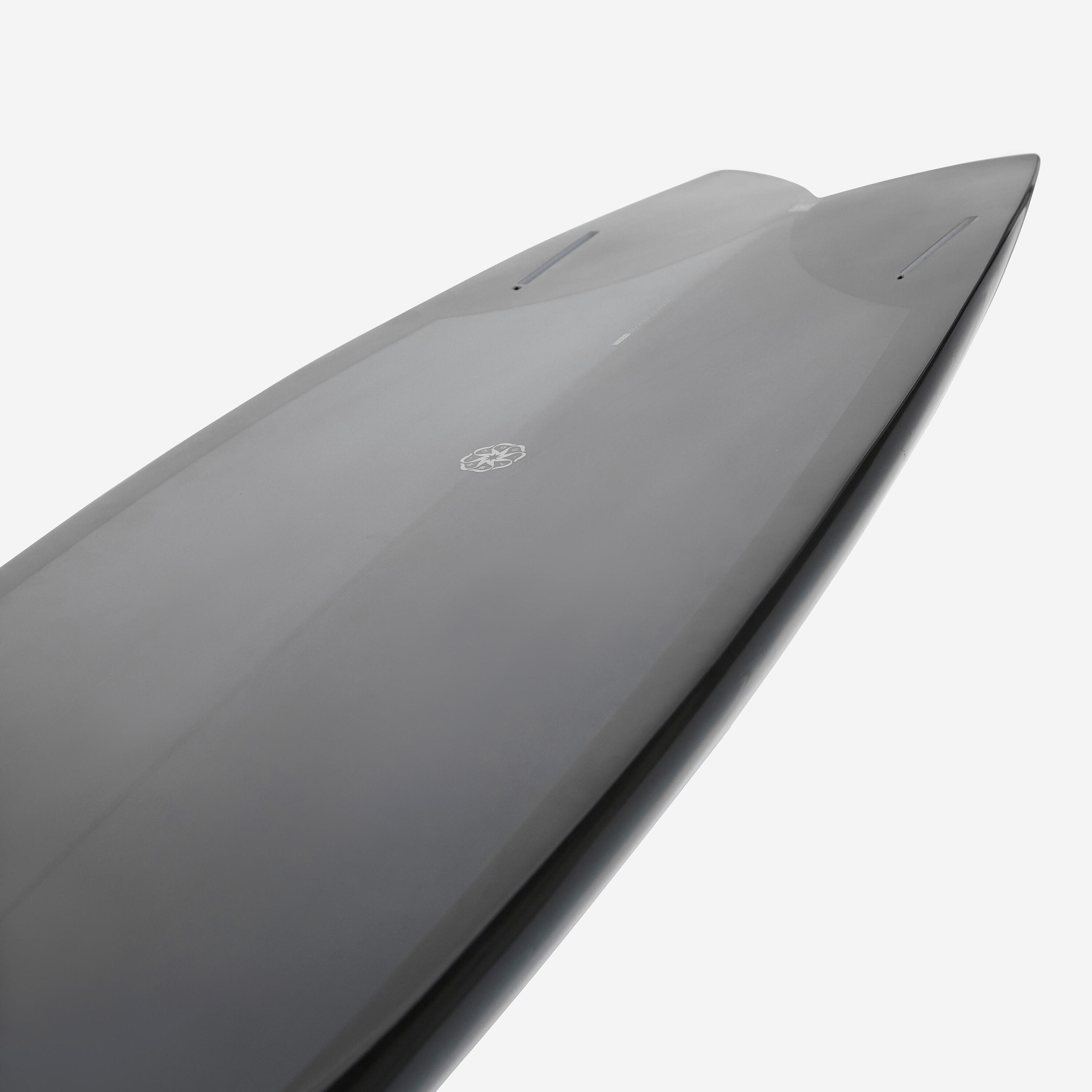 Fish-surfboard 5'8 met Futures-houder zonder vinnen donkergroen 9/10
