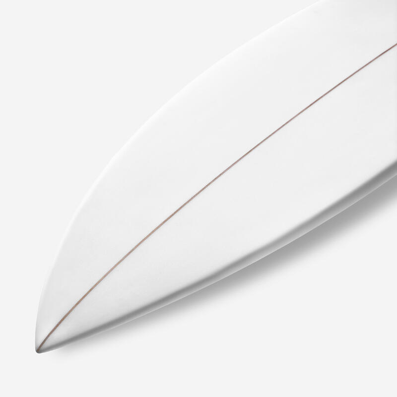 Planche shortboard 5'8 à 6' - petites vagues avec boitiers Futures sans ailerons