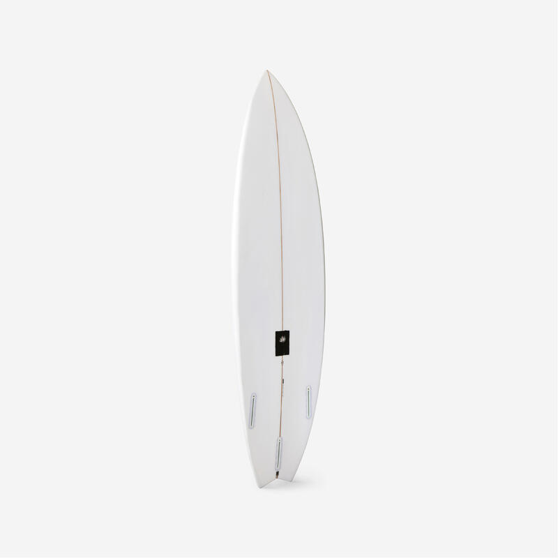 Planche shortboard 5'8 à 6' - petites vagues avec boitiers Futures sans ailerons
