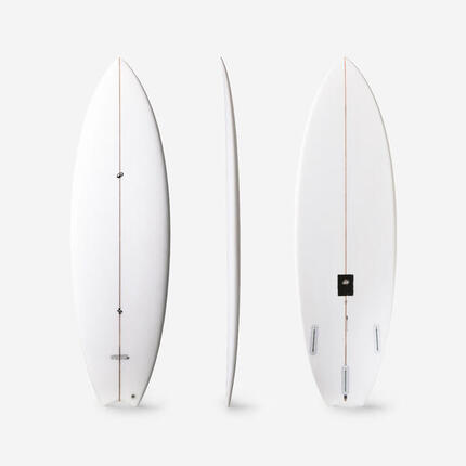 Shortboard für kleine Wellen mit Futures Finnenboxen ohne Finnen 5'8 bis 6'
