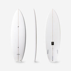 Planche shortboard 5'8 à 6' - petites vagues avec boitiers Futures sans ailerons