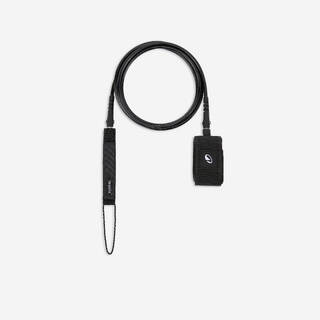 Surfboard leash 8’ 500 - 7mm diameter Black