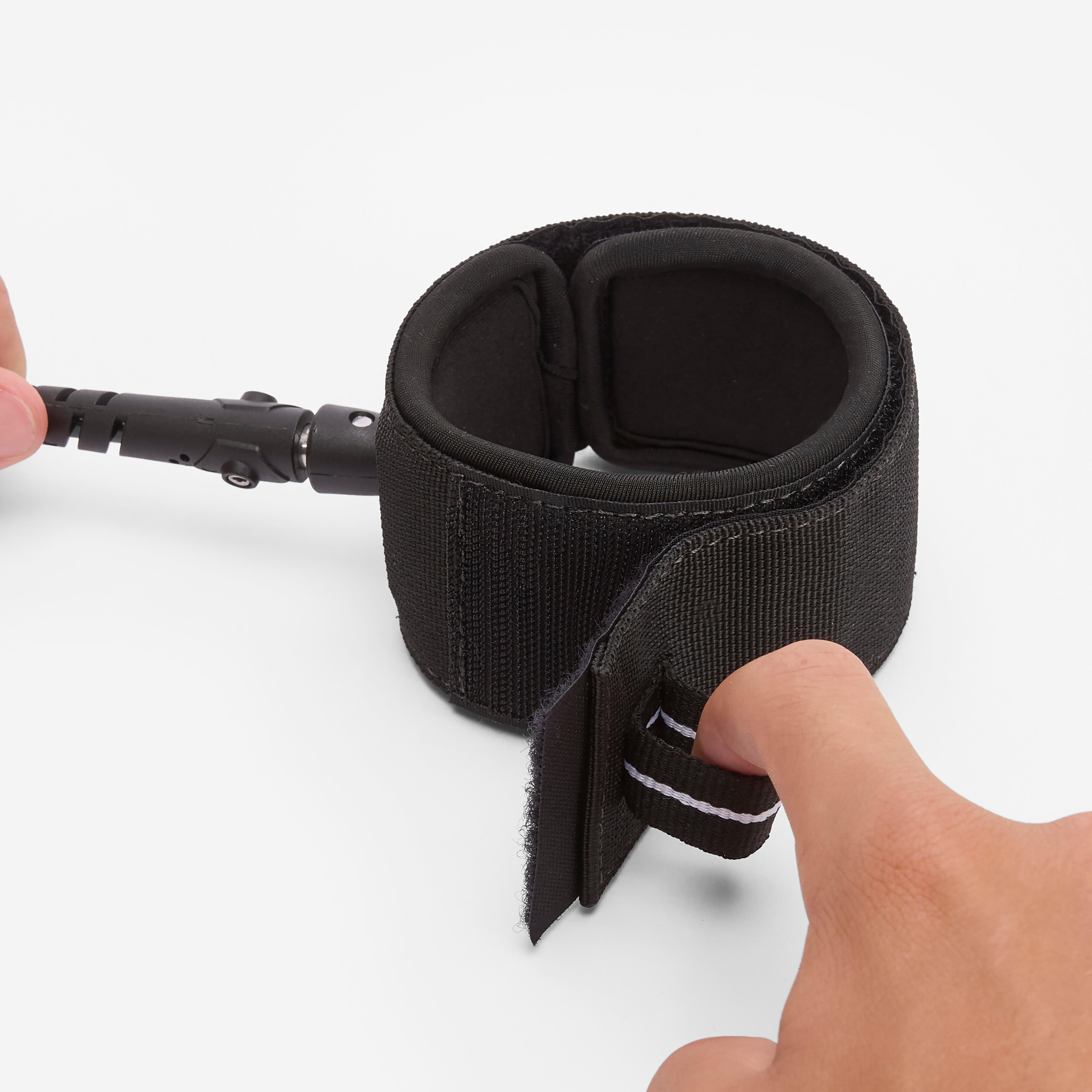 Surfboard leash 8’ 500 - 7mm diameter Black