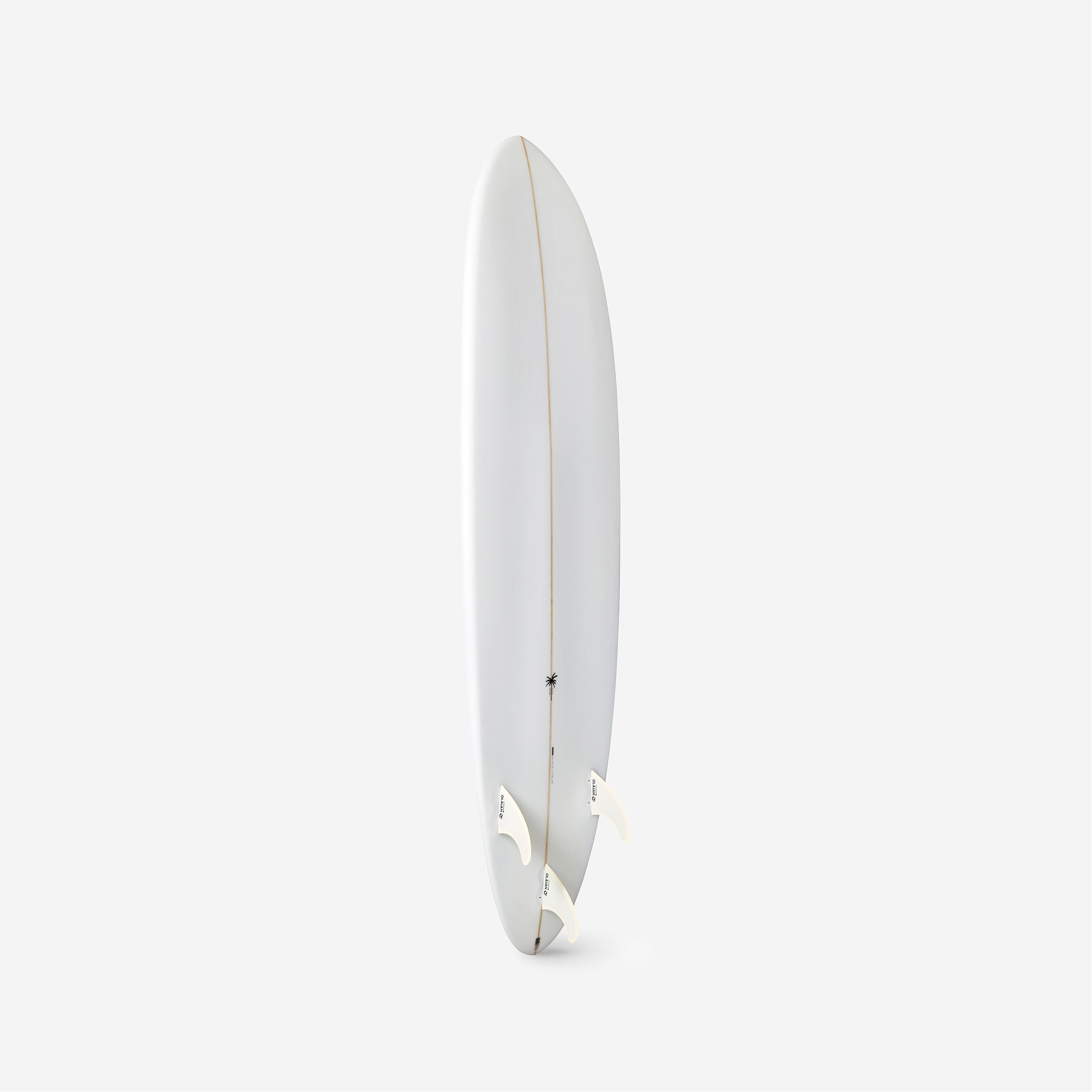 Planche de surf hybride en résine 6'4 40L avec 3 ailerons - kaki 11/19