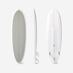 Tabla Surf Híbrida Caqui Resina 6'4 40 L 3 Quillas