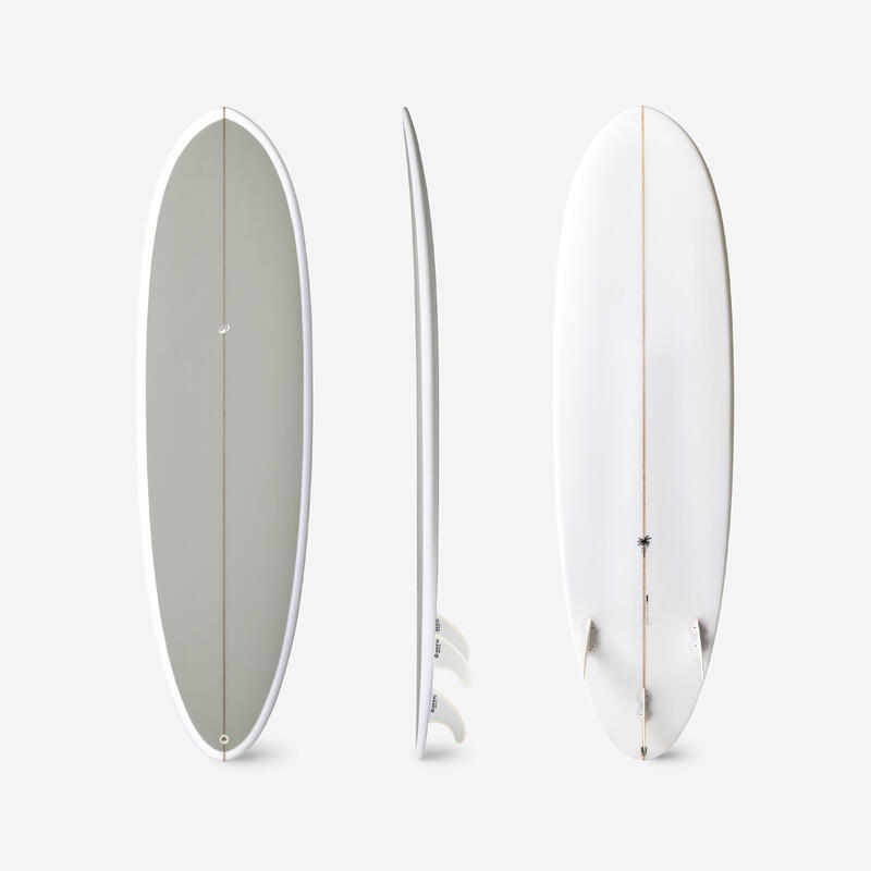 Placă de surf hibridă din rășină 6'4 40L cu 3 înotătoare Kaki