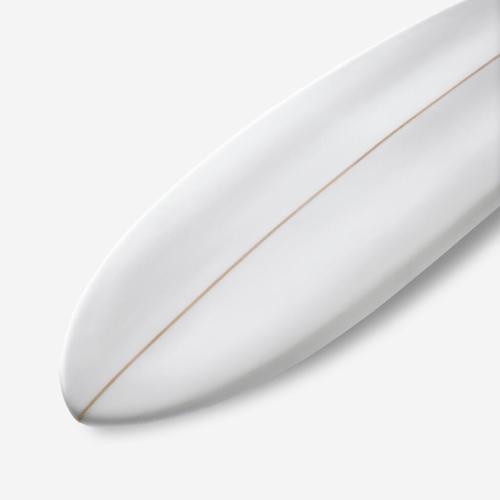 Planche de surf hybride en résine 7' 49L avec 3 ailerons - beige
