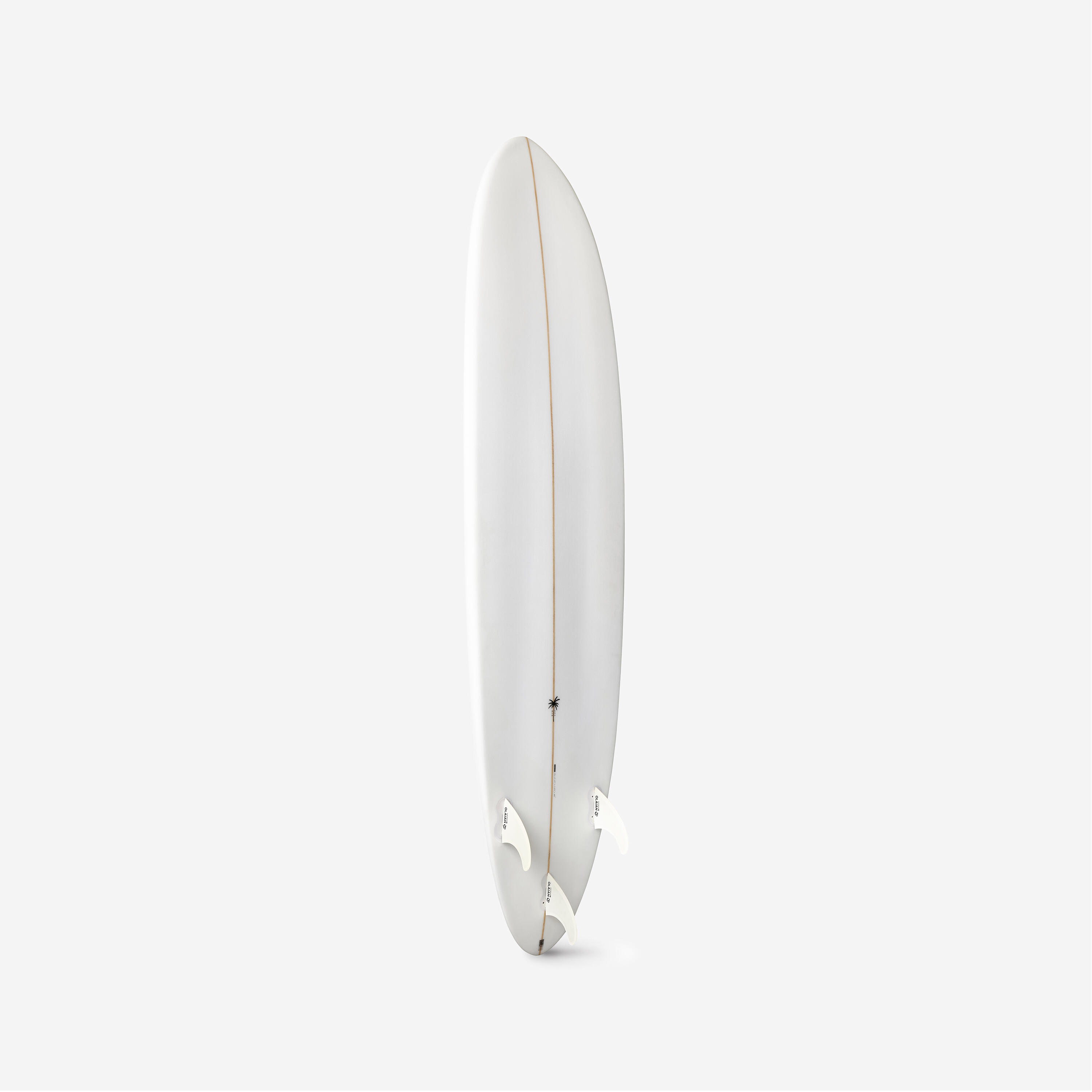 Hybride surfboard van hars 7' 49L met 3 vinnen beige 9/10