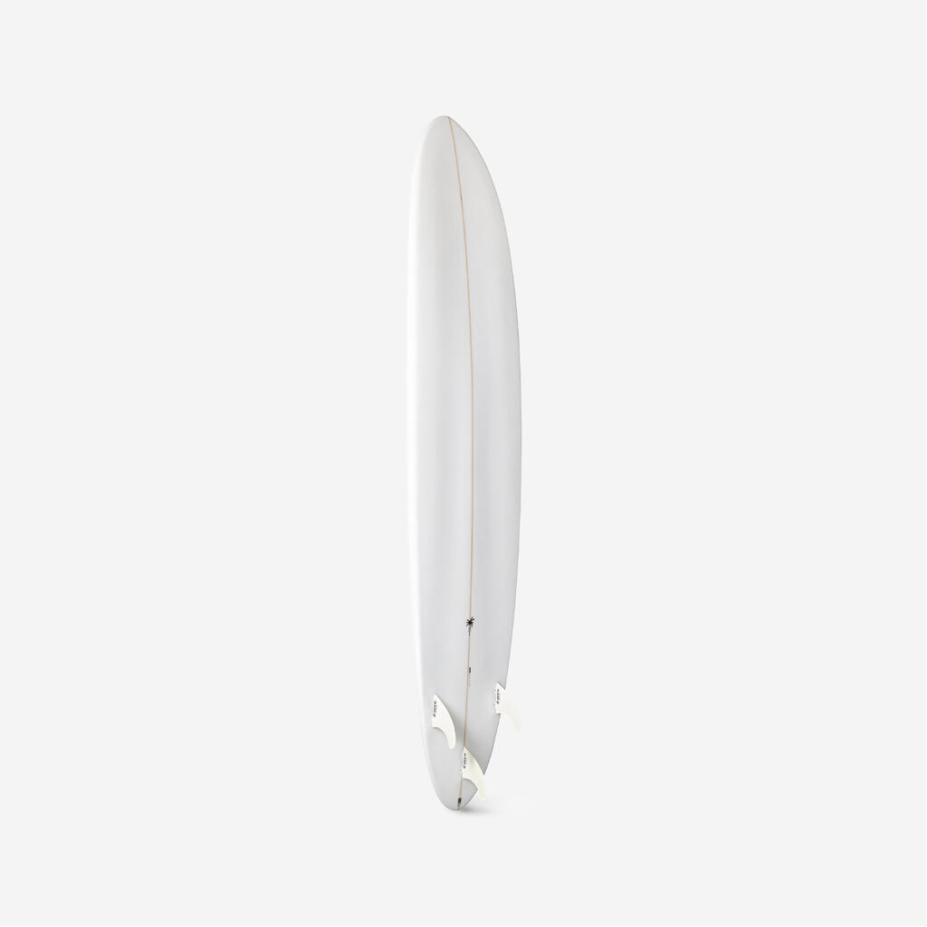 Planche de surf hybride en résine 8' 62L avec 3 ailerons - mauve