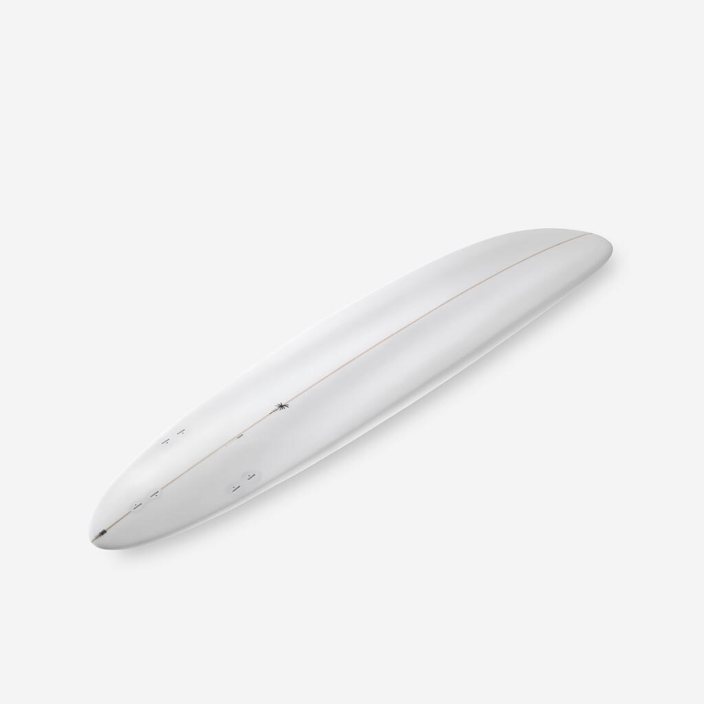 Planche de surf hybride en résine 8' 62L avec 3 ailerons - mauve
