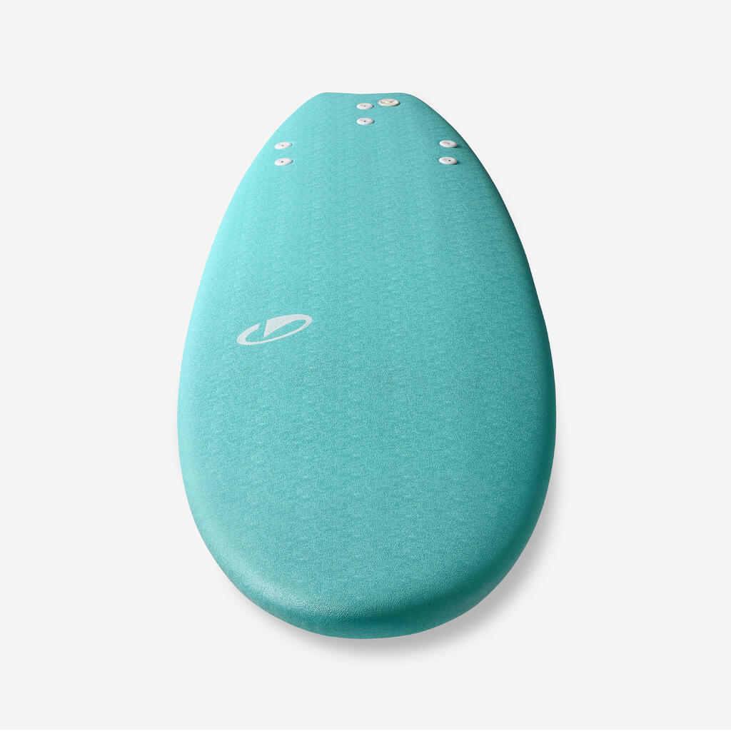 Planche de surf en mousse 6'6 swallow tail 55L - turquoise
