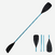 Pagaie de kayak 4P 215 cm - 100 Bleu