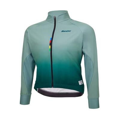 Giacca invernale ciclismo uomo Santini Color Salvia UCI