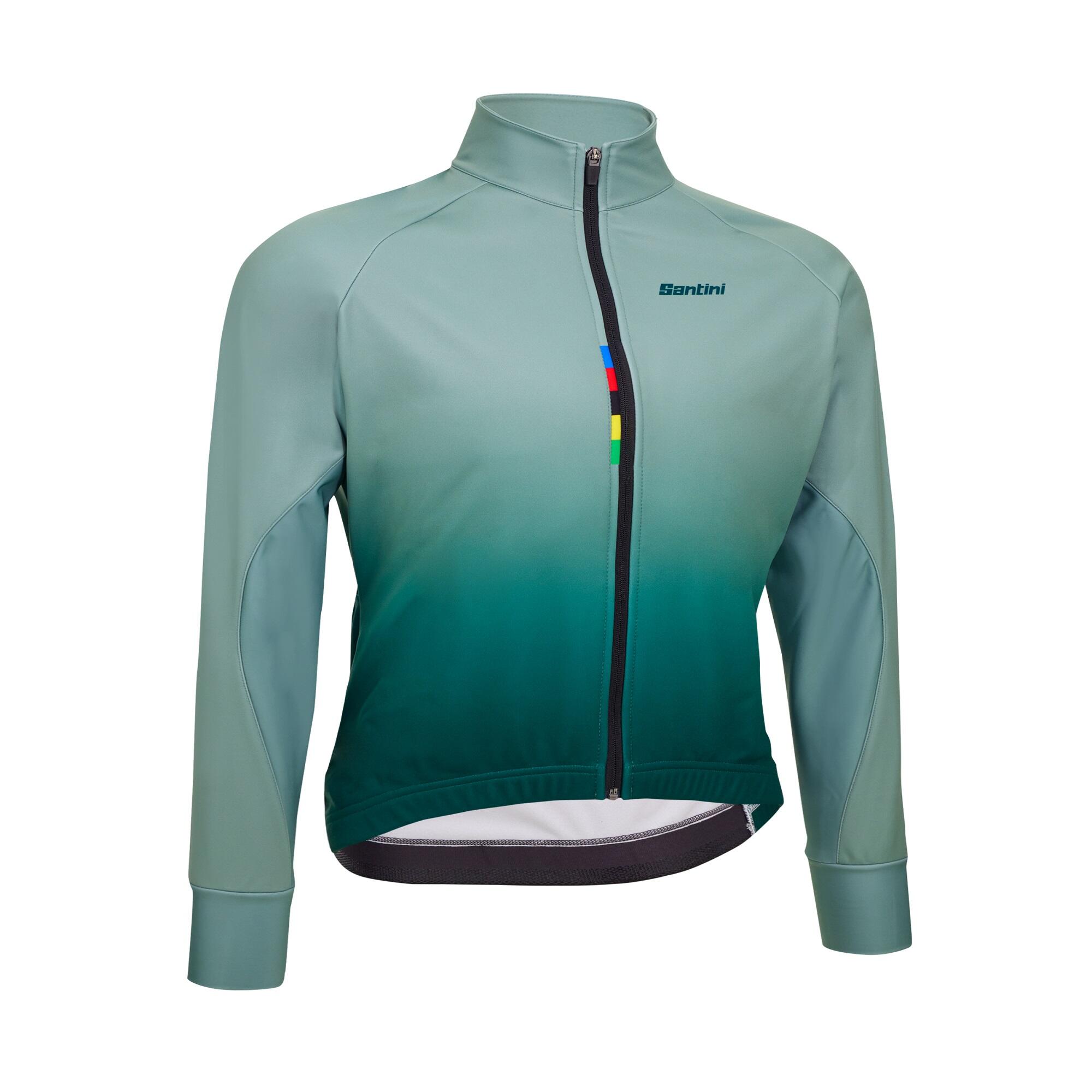 Second Hand - Giacca invernale ciclismo uomo Santini Color Salvia UCI 2/4